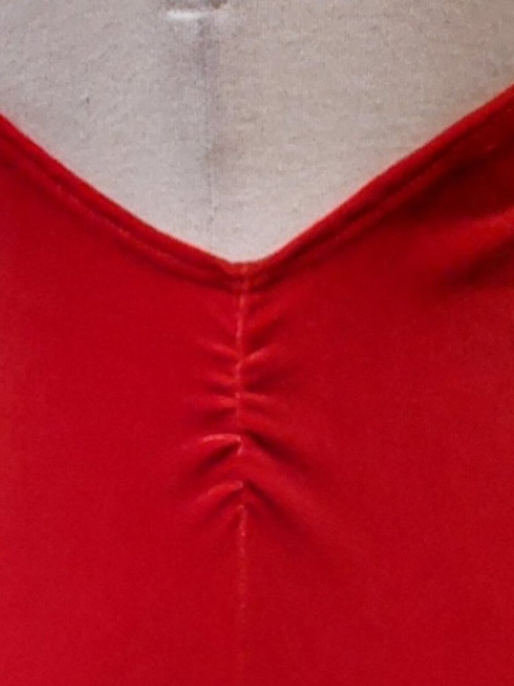 π₯SHOWSTOPPER!π₯VTG Velvet/ Rhinestones/ Mesh Bodycon Maxi Dress in Red - Picture 11 of 16